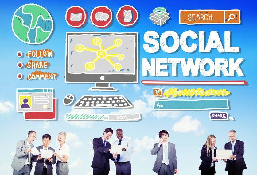 44629676 - social network social media internet www web online concept